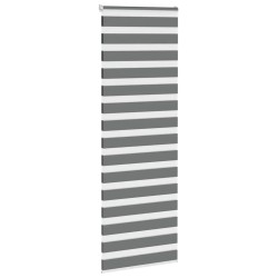 Store zèbre gris foncé largeur du tissu 85,9 cm polyester 