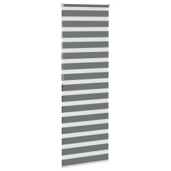 Store zèbre gris foncé largeur du tissu 85,9 cm polyester 