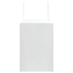 Sacs en papier 50 pcs avec poignées blanc 32x17x25 cm 