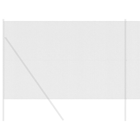 Clôture Hexagonale Grise Gris 1.6 x 10 m Acier 