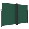 Auvent latéral rétractable vert foncé 160x1000 cm 