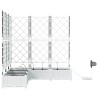 Jardinières de jardin 1 pc Blanc 120 x 120 x 126 cm Plastique 