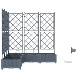Jardinières de jardin 1 pc Gris clair 120 x 120 x 126 cm 