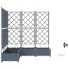 Jardinières de jardin 1 pc Gris clair 120 x 120 x 126 cm 