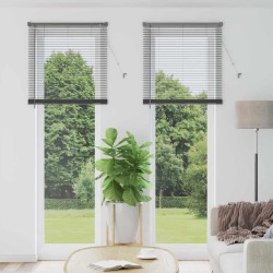 Store de Fenêtre Gris foncé 80 x 220 cm Aluminium 