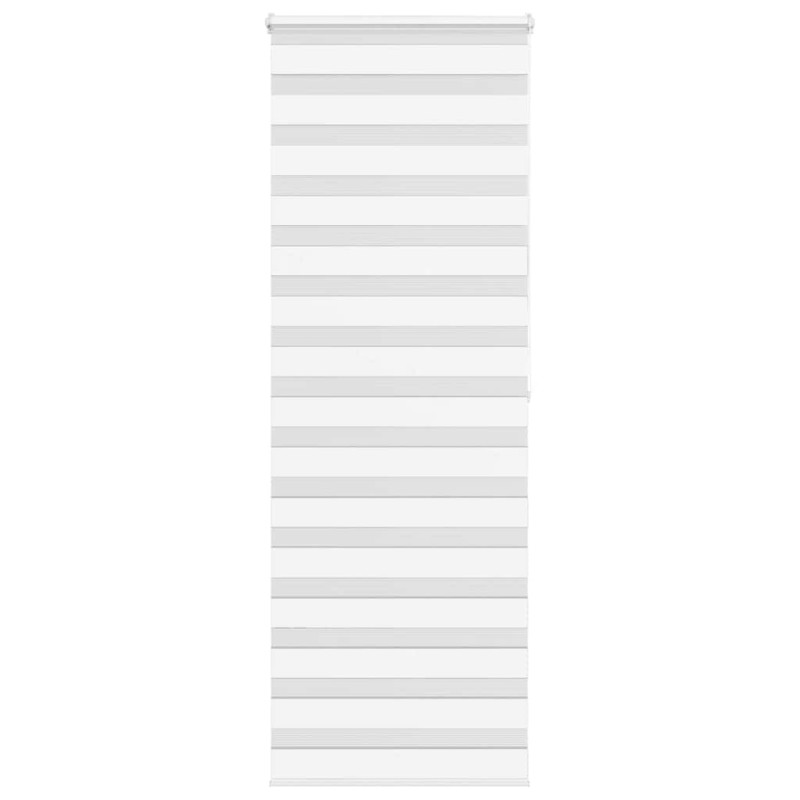 Store zèbre blanc 90x200 cm largeur du tissu 85,9 cm polyester 