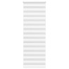 Store zèbre blanc 90x200 cm largeur du tissu 85,9 cm polyester 