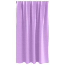 Rideaux avec des rideaux 2 pcs Violet 140 x 140 cm Polyester 
