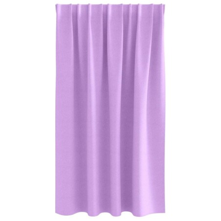 Rideaux avec des rideaux 2 pcs Violet 140 x 140 cm Polyester 