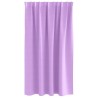 Rideaux avec des rideaux 2 pcs Violet 140 x 140 cm Polyester 