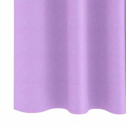Rideaux avec des rideaux 2 pcs Violet 140 x 140 cm Polyester 