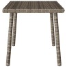 Table basse de jardin rectangulaire gris 60x40x37 cm rotin 