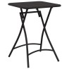 Set de Bistro Pliable 3 Pièces en Acier Anthracite 