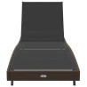 Chaise longue 1-personne Marron 197 x 70 x 82 cm Poly rotin 