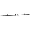 Kit de quincaillerie de porte coulissante 305 cm acier noir 