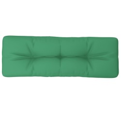Coussin de palette vert 120x40x12 cm tissu 
