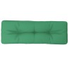 Coussin de palette vert 120x40x12 cm tissu 