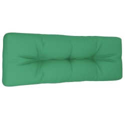 Coussin de palette vert 120x40x12 cm tissu 