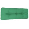 Coussin de palette vert 120x40x12 cm tissu 