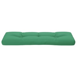 Coussin de palette vert 120x40x12 cm tissu 