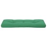 Coussin de palette vert 120x40x12 cm tissu 