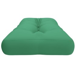 Coussin de palette vert 120x40x12 cm tissu 