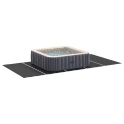 Couvercle de Piscine Rectangulaire Noir Polyéthylène 550 x 280 cm 