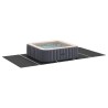 Couvercle de Piscine Rectangulaire Noir Polyéthylène 550 x 280 cm 