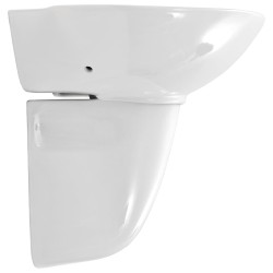 Lavabo mural céramique blanc 690x520x210 mm 