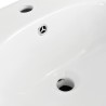Lavabo mural céramique blanc 690x520x210 mm 