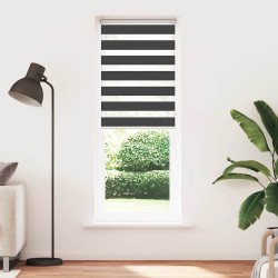 Store zèbre noir 90x200 cm largeur du tissu 85,9 cm polyester 