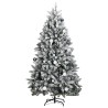 Sapin de Noël artificiel articulé 300 LED et boules 180 cm 