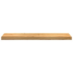 Marches d'escalier 4 pcs marron clair 100x25x2 cm chêne massif 