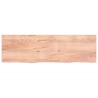 Comptoir de salle de bain marron 200x60x(2-6) cm bois traité 