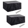 Housses de salon de jardin 2 pcs Rotin 10 œillets 240 x 140 cm 