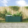 Jardinière en hauteur Verte 240x80x81 cm en acier galvanisé 