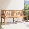 Banc de jardin Marron 228 x 60 x 90 cm Bois de teck solide 
