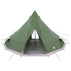 Tente familiale Tipi verte pour 12 personnes, imperméable 