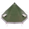 Tente familiale Tipi verte pour 12 personnes, imperméable 