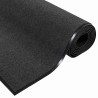 Tapis d'entrée rectangulaire anthracite 90x150 cm 