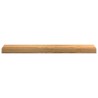 Appuis de fenêtre 2 pcs marron clair bois de chêne massif 