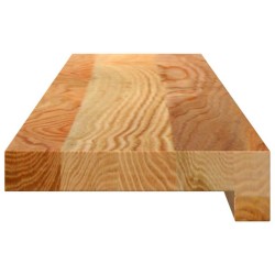 Appuis de fenêtre 2 pcs marron clair bois de chêne massif 