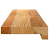 Appuis de fenêtre 2 pcs marron clair bois de chêne massif 