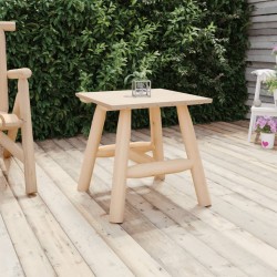 Table d'appoint 49x49x50 cm bois massif d'épicéa  
