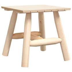 Table d'appoint 49x49x50 cm bois massif d'épicéa  