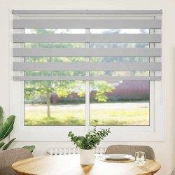 Store zèbre gris clair largeur du tissu 160,9 cm polyester 