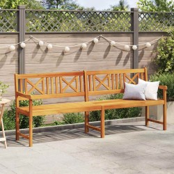 Banc de jardin 220x56x90 cm en bois massif d'acacia 