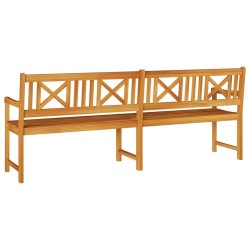Banc de jardin 220x56x90 cm en bois massif d'acacia 