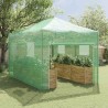 Serre avec toit Vert 290 x 430 x 315 cm Acier 