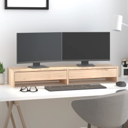 Support pour moniteur 100x27x15 cm Bois de pin solide 